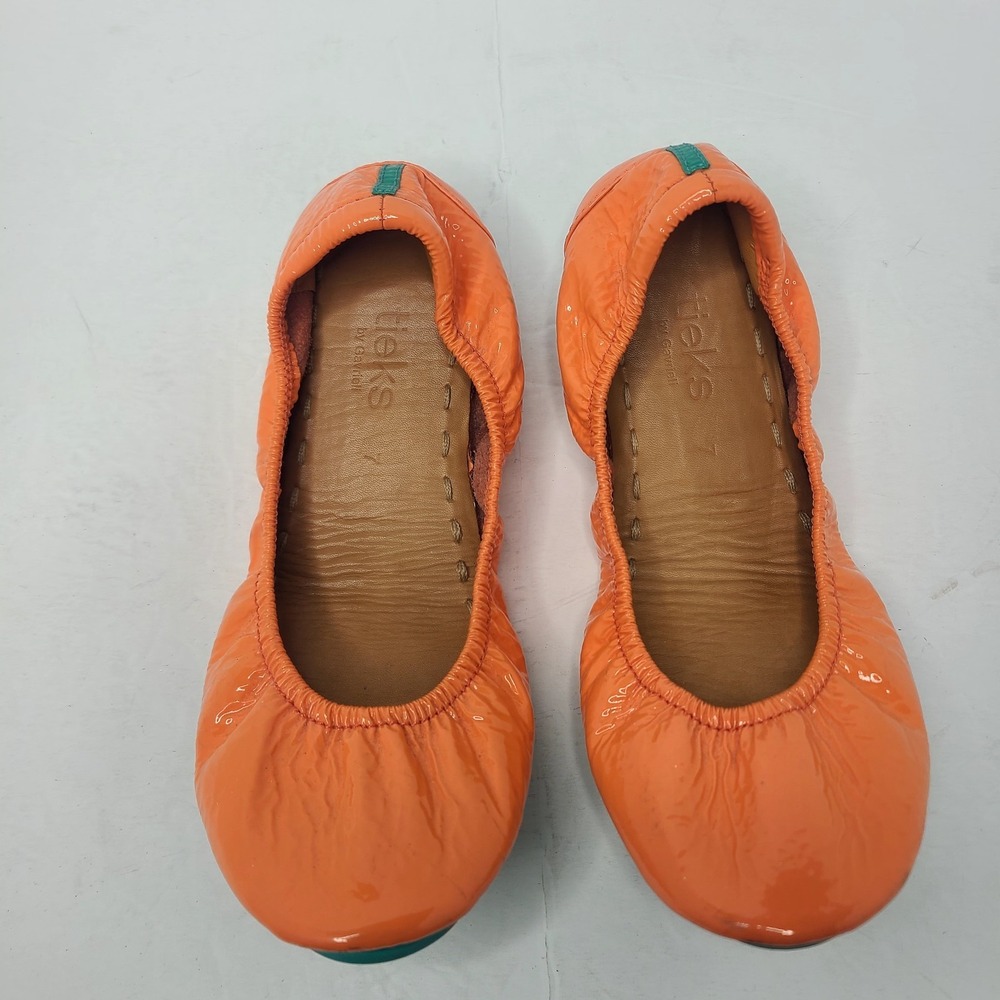 Tieks‎ Coral Patent Leather Slip On Foldable Travel Flats Women's Size 7